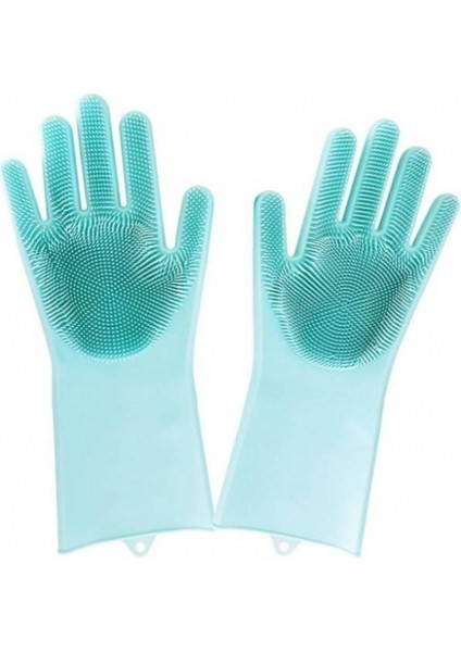 Magic Gloves Sihirli Isıya Dayanıklı Silikon Çok Amaçlı Bulaşık Eldiven Fırçası