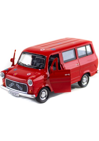 Metal Ford Çiçek Abbas Çek Bırak Oyuncak Minibüs 13 cm fiyatları