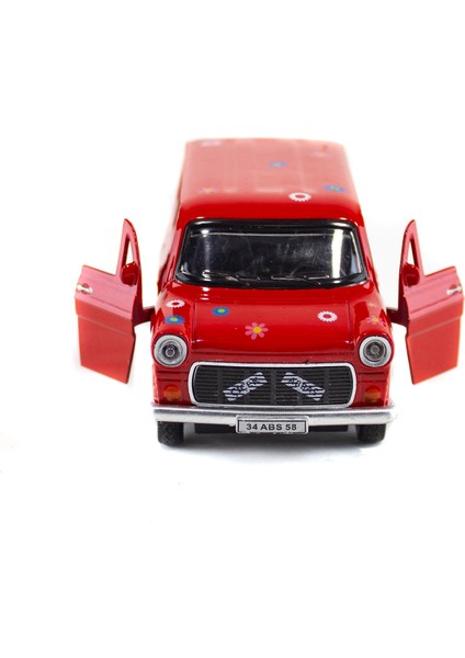 Metal Ford Çiçek Abbas Çek Bırak Oyuncak Minibüs 13 cm modelleri