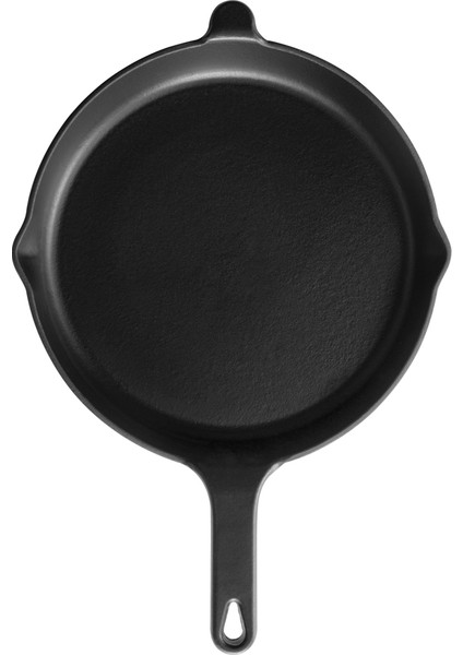Elegance Döküm Düz Tava 27 cm Siyah