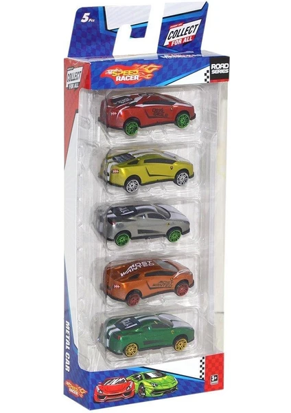 Toysan Oyuncak Toy-26 Toysan, Speed Racer 5'li Metal Araba Seti