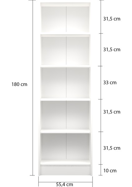 CAD56 2 Kapaklı Çok Amaçlı Mutfak Banyo Dolabı