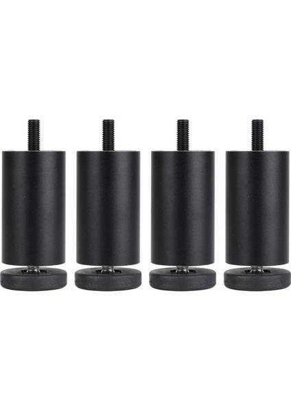 4x Alüminyum Alaşım Dıy Ayarlanabilir Mobilya Bacakları Sehpa Kanepe Yatak Buzdolabı Değiştirme İçin - Siyah 10 cm. (Yurt Dışından) fiyatları