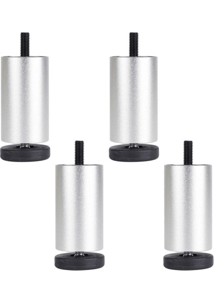 4x Alüminyum Alaşım Dıy Ayarlanabilir Mobilya Bacakları Sehpa Kanepe Yatak Buzdolabı Değiştirme İçin - Gümüş 12 cm. (Yurt Dışından) fiyatları
