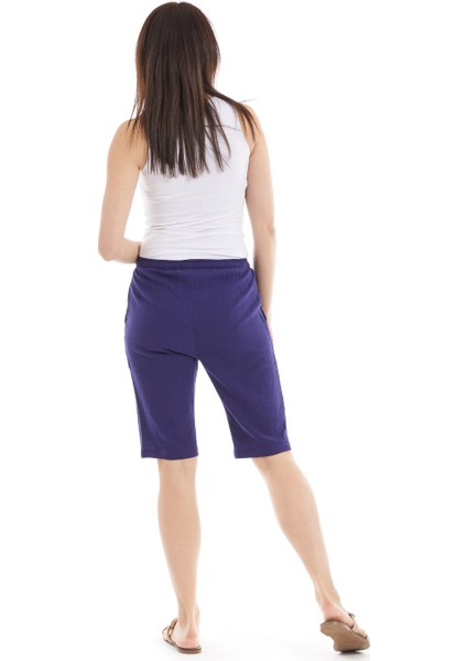 Şile Bezi Kadın Mor Cepli Şort indirimleri