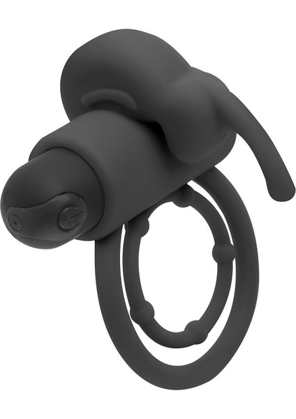 USB Şarjlı Güçlü Titreşimli Siyah Penis Halkası