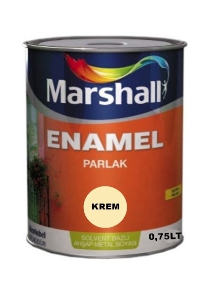 Enamel Parlak Sentetik Yağlı Boya 0,75 Lt Krem