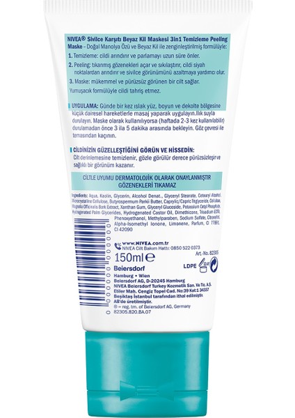 Beyaz Kil Maskesi 150 ml - 2'li fırsatları