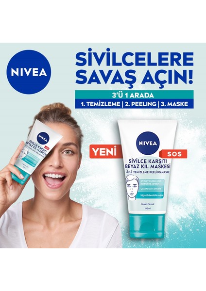 Beyaz Kil Maskesi 150 ml - 2'li indirimleri