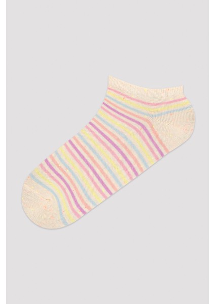 Beyaz Candy Mix 3lü Patik Çorap fiyatları