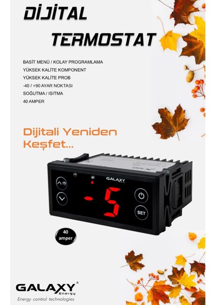 X100 Dijital Buzdolabı Termostat