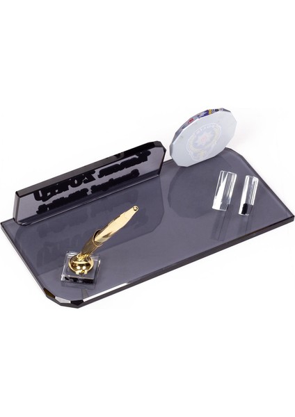 Polis Kristal Masa Isimliği Terfi Masaüstü Isimlik modelleri