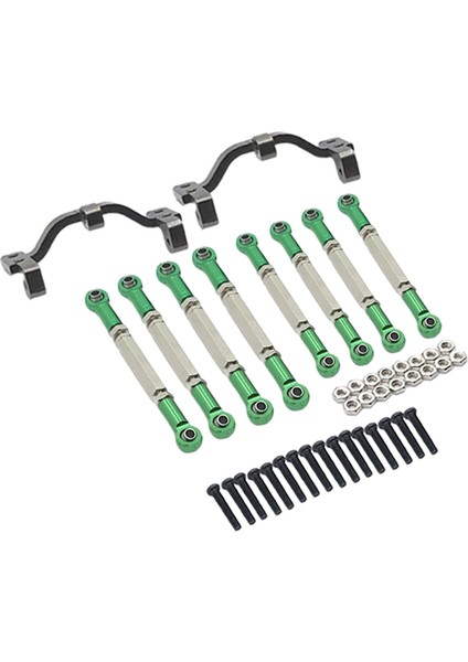 8pcs Metal Bağlantı Seti ve Wpl B14 Model Yedek Parçalar Için Çekme Taban Koltuğu Gümüş (Yurt Dışından)