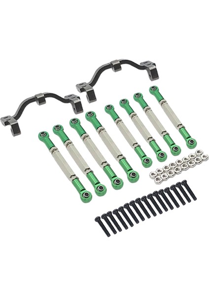 8pcs Metal Bağlantı Seti ve Wpl B14 Model Yedek Parçalar Için Çekme Taban Koltuğu Gümüş (Yurt Dışından)