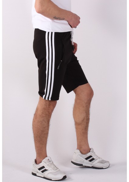 2 Iplik Yanları Şeritli Erkek ŞORT-2235