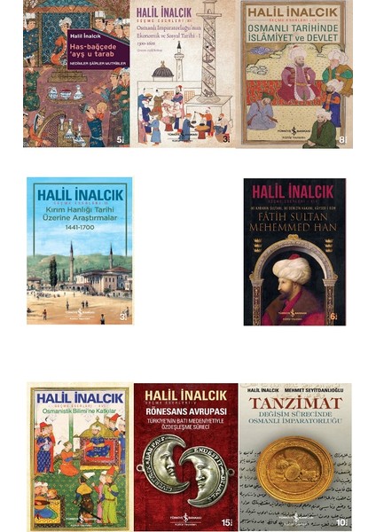 Fatih Sultan Mehemmed Han - Has Bağçede Ayş U Tarab - Osmanistik Bilimi’ne Katkılar /8 Kitap Set - Halil Inalcık