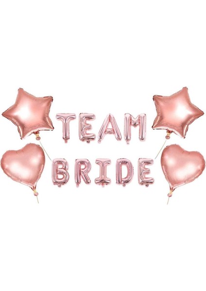 Bekarlığa Veda Team Bride Rose Gold Set