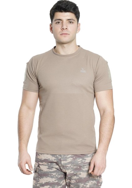 Kısa Kol Yuvarlak Yaka Taktik T-Shirt Çöl Sarısı (Bej) Renk fiyatları