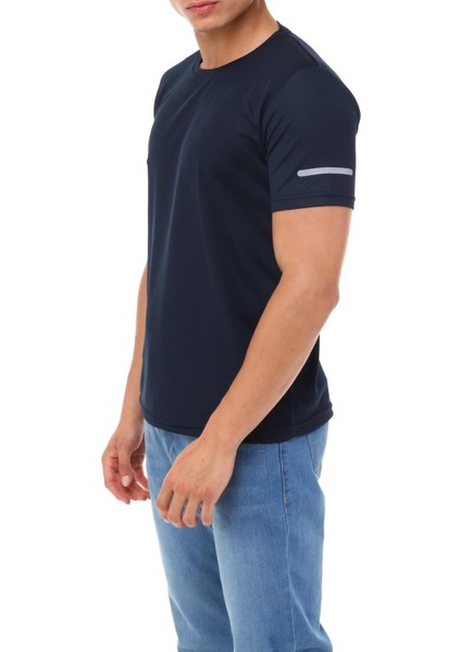 Erkek Nem Emici Hızlı Kuruma Atletik Teknik Performans T-Shirt