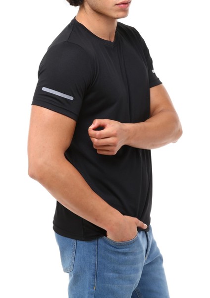 Erkek Nem Emici Hızlı Kuruma Atletik Teknik Performans T-Shirt fırsatları