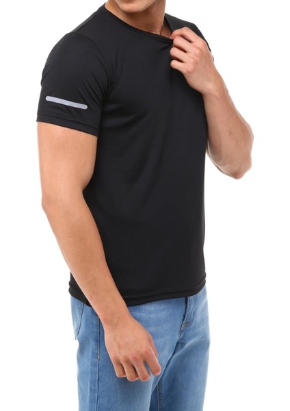 Erkek Nem Emici Hızlı Kuruma Atletik Teknik Performans T-Shirt fiyatları