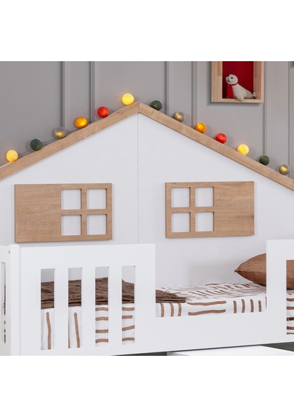 Montessori Karyola, Datça Montessori Yavrulu Yatak + 2 Adet Comfort Yatak