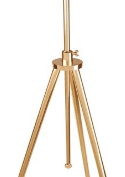 Gold Kaplama Metal Tripod Boyu Ayarlanabilir Lambader