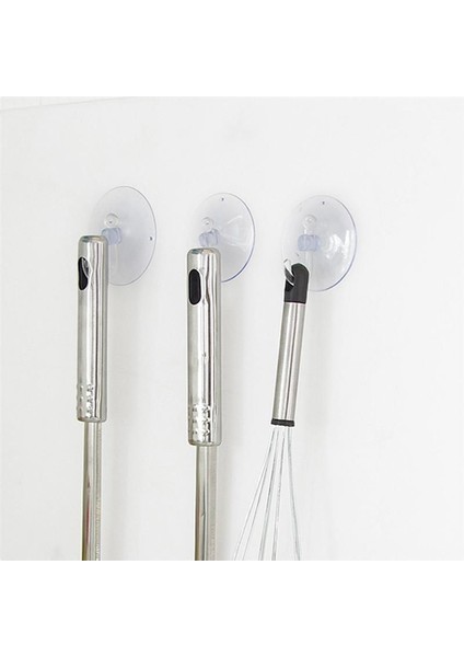 25 Adet Büyük Boy Askılı Vantuz, 4cm Şeffaf Plastik Kancalı Öpücük Vantuz modelleri