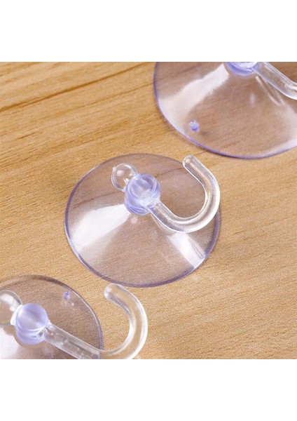100 Adet Büyük Boy Askılı Vantuz, 3cm Şeffaf Plastik Kancalı Öpücük Vantuz fiyatları