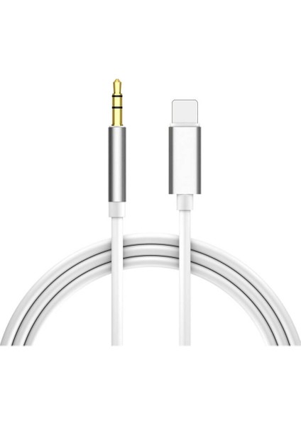 Apple Iphone Ipad Lightning To 3.5mm Ses Kulaklık Çevirici Aux Kablo 1m