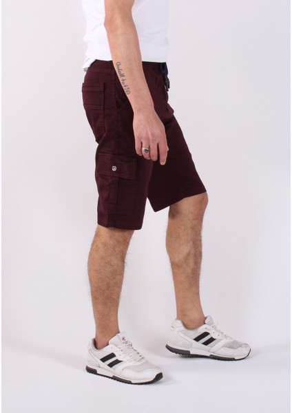 Yanları Kargo Cepli Gabardin Erkek ŞORT-7000