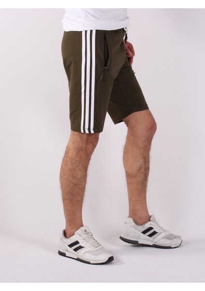 2 Iplik Yanlari Şeritli Erkek Şort 2235