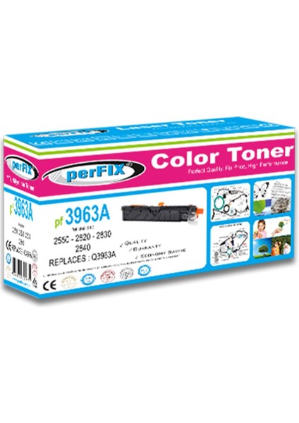 Pf Q3963A-122A-2550-2840 Kırmızı Toner 4K