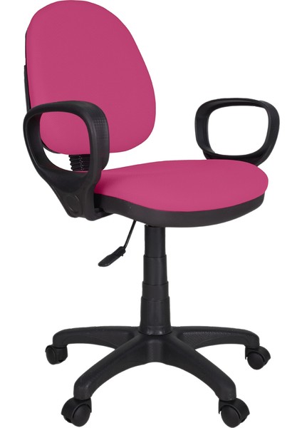 Fileli Şef Bilgisayar Ofis Çalışma Sandalyesi Koltuğu FK1500 Pembe