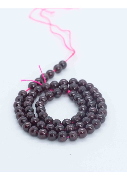 Lal Garnet Taşı Doğaltaş Dizi 6 mm