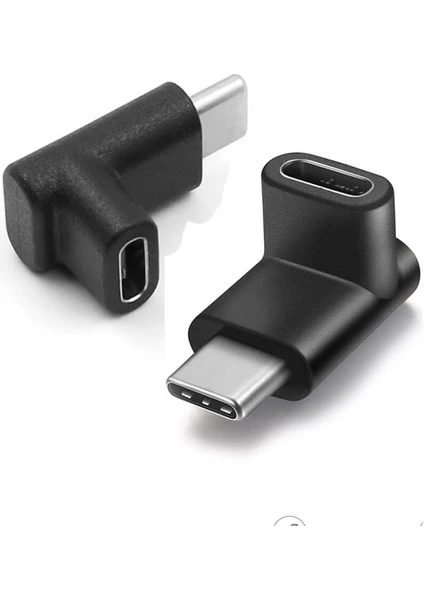 USB 3.1 Type-C Uzatma 90 Derece Dirsek Dişi Erkek Çevirici Dönüştürücü