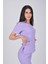 Lila Likralı Jogger Alt Üst Takım 5