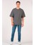 Unisex Oversize T-Shirt Non Fıctıon (Erkek -Kadın) Renk Antrasit 2