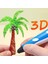 Mavi Renk 3D Kalem Yazıcı 3