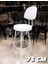 Dolce Bar Sandalyesi 75 cm BEYAZ.100 Ile 115 cm Arası Ada ve Masalara Uygundur. 1