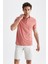 Slim Fit Polo Yaka Basic Kısa Kollu Pamuklu Tişört T5259AZ22SP 3