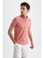 Slim Fit Polo Yaka Basic Kısa Kollu Pamuklu Tişört T5259AZ22SP 5