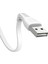 Aydınlatmalı TPE Lightning 2A Şarj Kablosu - Beyaz 1.2 mt CA - 6360 2