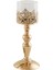 Zarif Altın Mumluk Sütun Şamdan Standı Töreni Dekoru 13 x 32 cm. (Yurt Dışından) 2