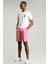 Zegler Spor Erkek Chino Şort Slim Fit Pembe 3