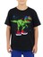 Cool Dinozor Çocuk Tişört Siyah Unisex 2