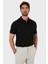 Pamuklu Regular Fit Düğme ve Fermuarlı Polo T Shirt Erkek Polo EX601 4