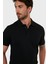 Pamuklu Regular Fit Düğme ve Fermuarlı Polo T Shirt Erkek Polo EX601 5