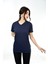 V Yaka Basic Kadın Tişört T-Shirt Lacivert 1