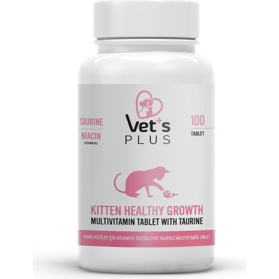 Vet's Plus Kitten Multivitamin Tablet 100’lü (Yavru Kediler Fiyatı